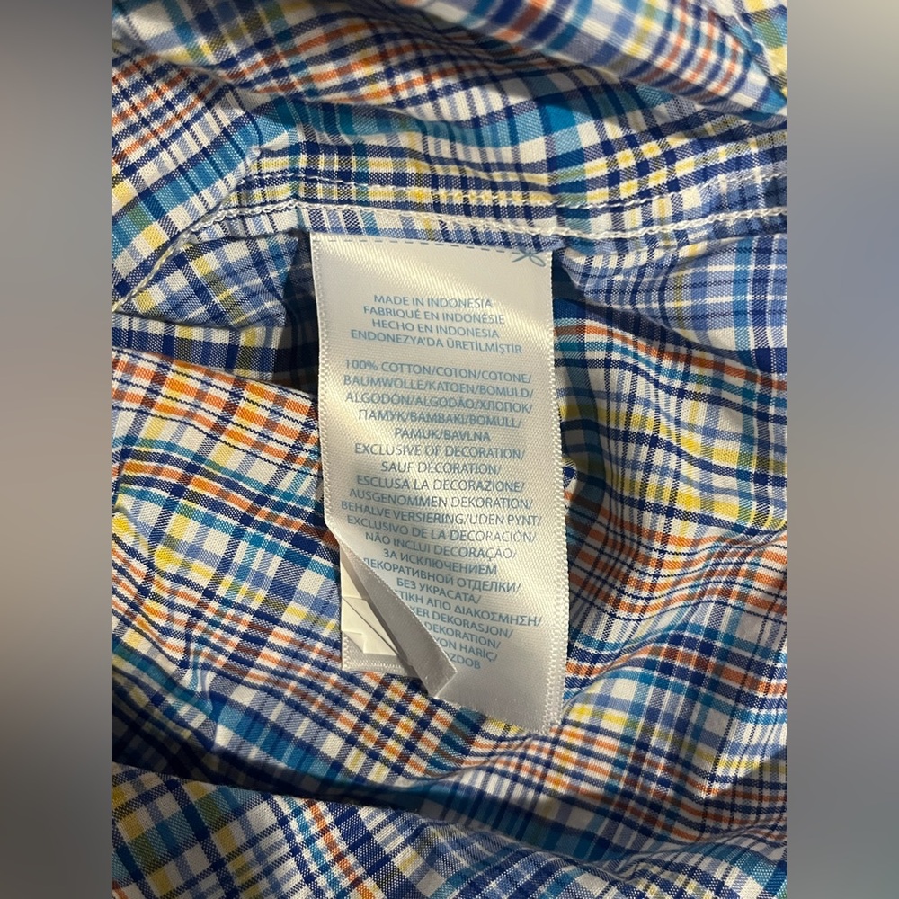 Ralph Lauren Multicolor Plaid Boys Button-Down Natural Stretch Preppy Shirt, 9M - Picture 5 of 7